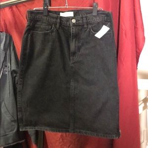 Gap black denim skirt size EUR 30 tall